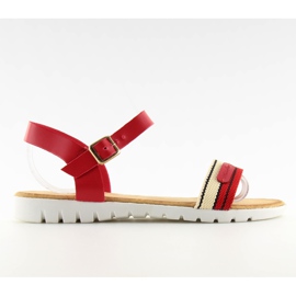 Rote Damensandalen S25 rot