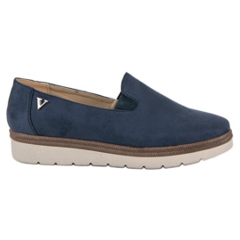Wildleder-Slip-on-Vinceza-Schuhe blau