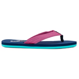 American Club Amerikanische Flip-Flops blau rosa
