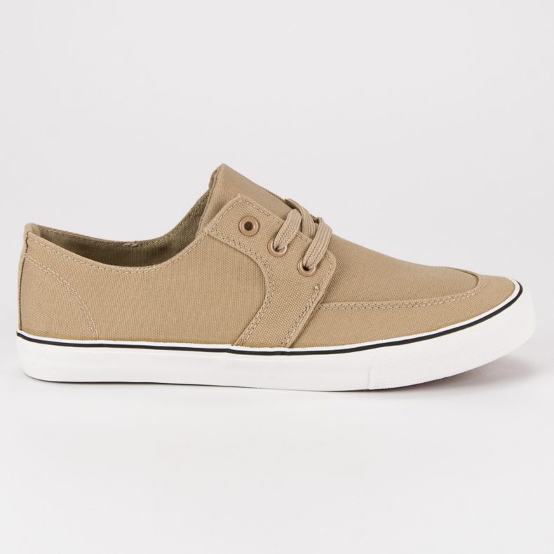 Beige gebundene Turnschuhe