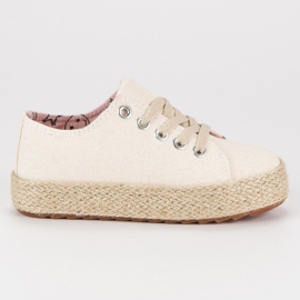 Kylie Kinder Turnschuhe Espadrilles weiß