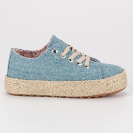 Kylie Kinder Turnschuhe Espadrilles blau mehrfarbig