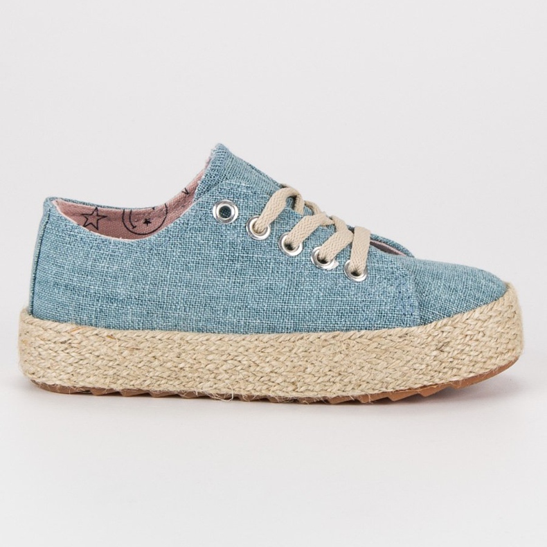 Kylie Kinder Turnschuhe Espadrilles blau mehrfarbig