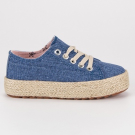 Kylie Kinder Turnschuhe Espadrilles blau