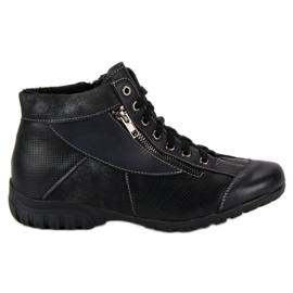Sportliche Damenstiefel schwarz