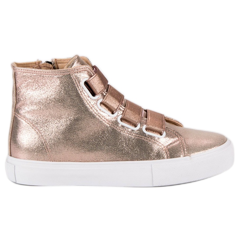 Rosa Turnschuhe mit Gummizug