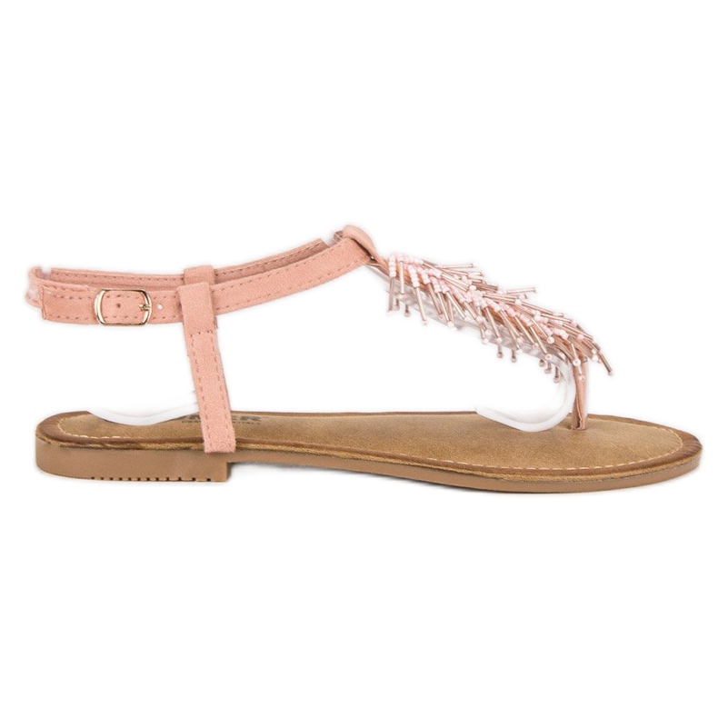 Comer Dekorative Sandalen Flip-Flops rosa