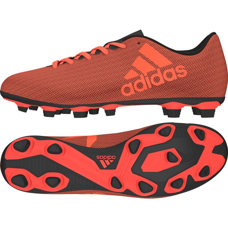 Die adidas X 17.4 FxG M Fußballschuhe rot