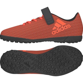Die adidas X 17.4 Tf Jr. Fußballschuhe orange