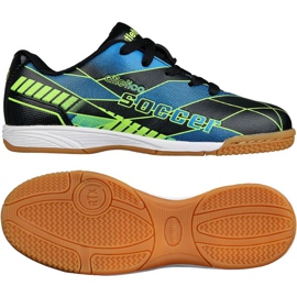 Hallenschuhe Atletico In Jr 7336 S76637 schwarz blau grün schwarz