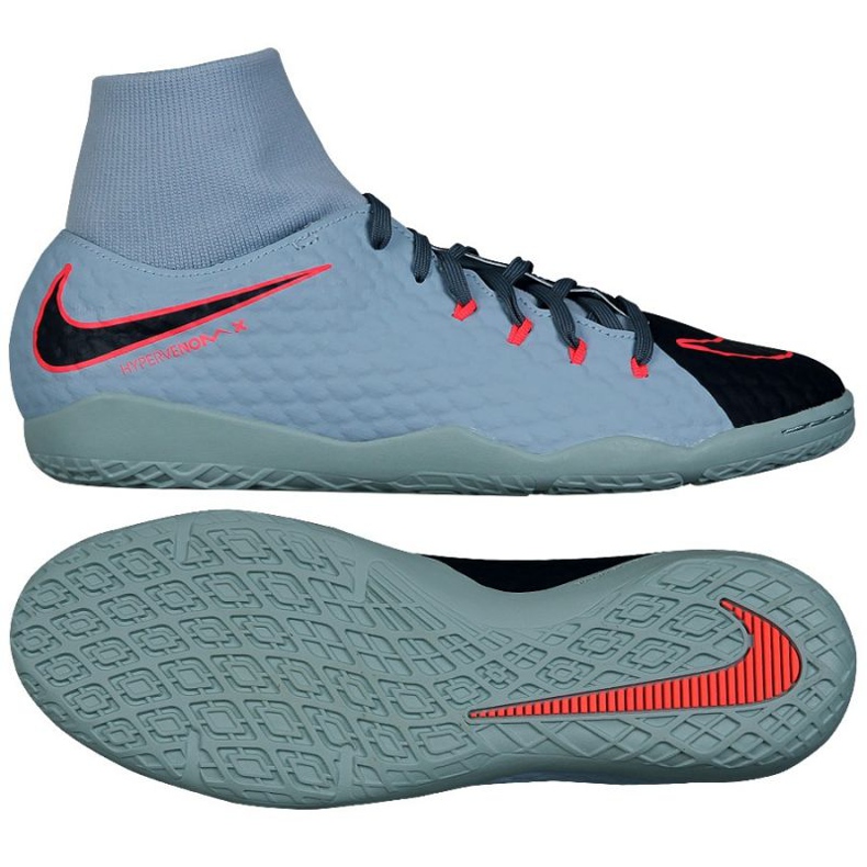Nike HypervenomX Phelon Hallenschuh grau