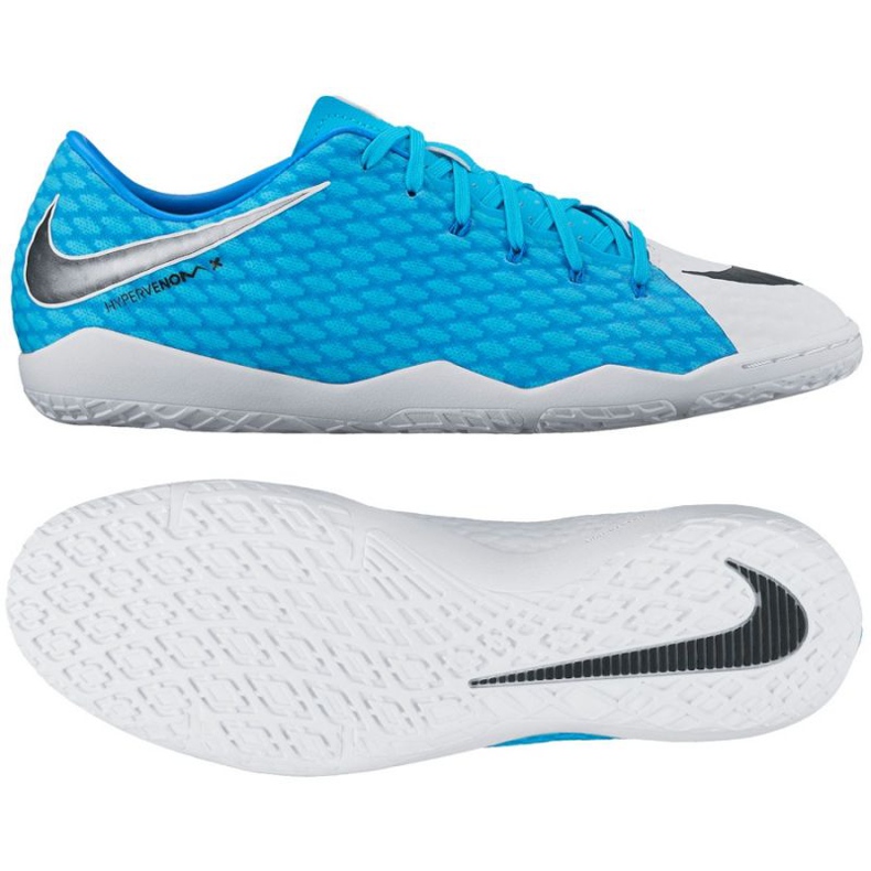 Hallenschuhe Nike HypervenomX Phelon III IC M 852563-104 blau