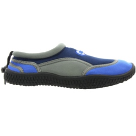 Aqua-Speed ​​​​Jr. Neopren-Strandschuhe, marineblau und grau mehrfarbig