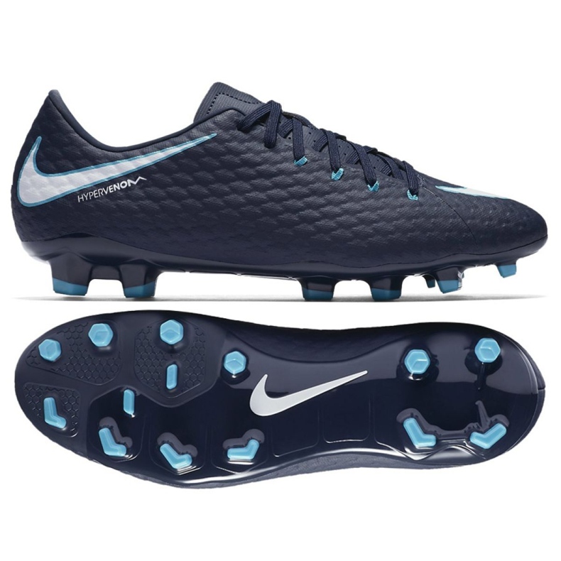 Nike Hypervenom Phelon Iii Fg M 852556-414 Fußballschuhe navy blau navy blau