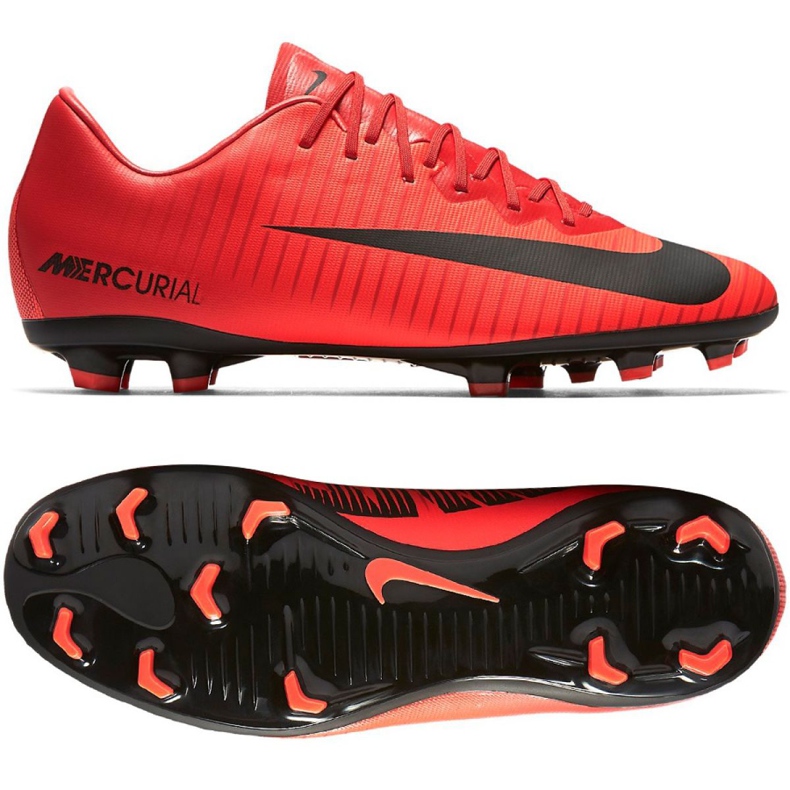 Nike Mercurial Vapor Xi Fg Jr 903594-616 Fußballschuhe mehrfarbig rot