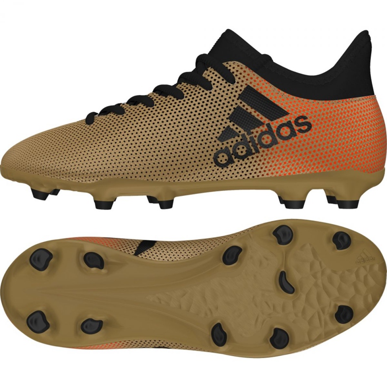 Adidas X 17.3 Fg Jr CP8990 Fußballschuhe weißes gold golden