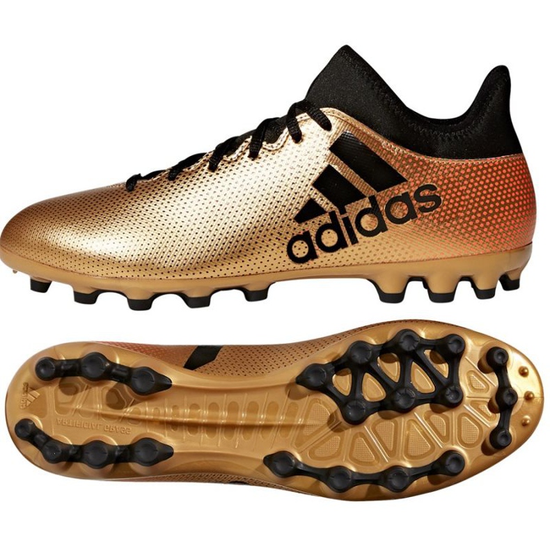 Adidas X 17.3 Ag M CP9233 Fußballschuhe mehrfarbig golden