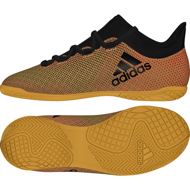 Hallenschuhe adidas X Tango 17.3 In Jr CP9033 schwarz golden