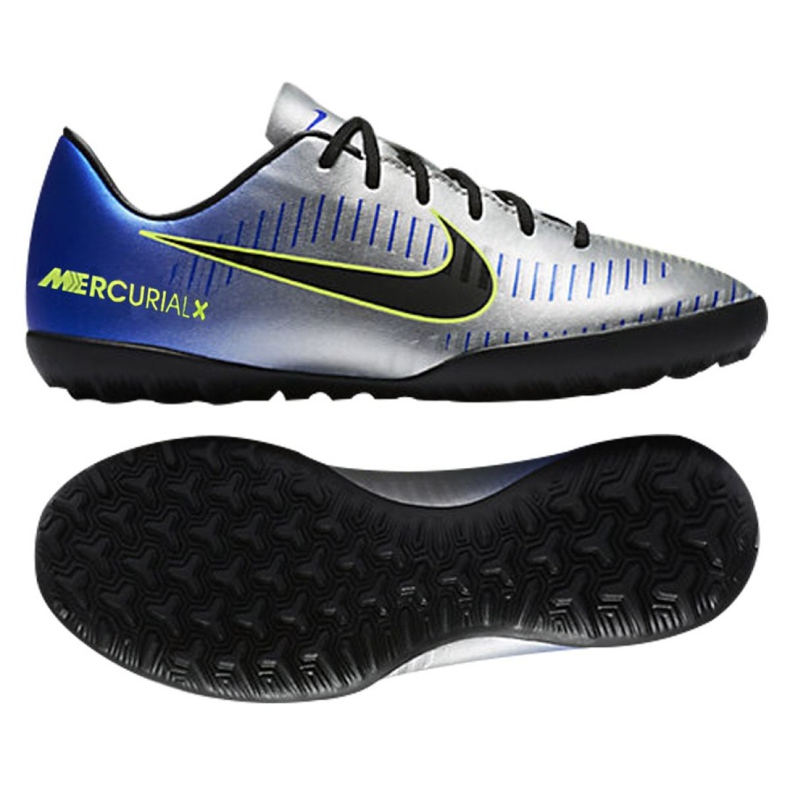 Nike MercurialX Victory Vi Neymar Tf Jr 921494-407 Fußballschuhe mehrfarbig blau