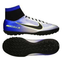 Nike MercurialX Victory Vi Neymar Df Tf M 921514-407 Fußballschuhe grün, blau, grau / silber blau