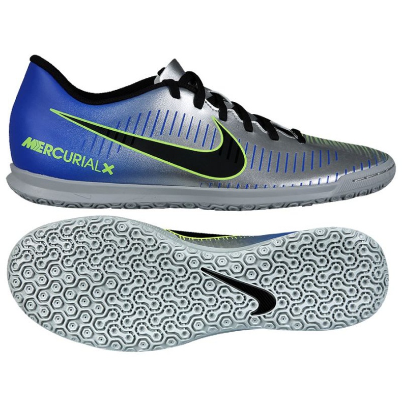 Nike MercurialX Vortex III Hallenschuh grau