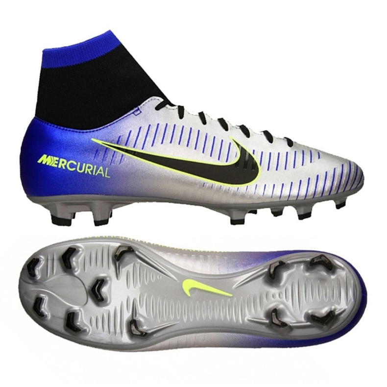 Nike Mercurial Victory Vi Df Fg Neymar M 921506-407 Fußballschuhe mehrfarbig silber-