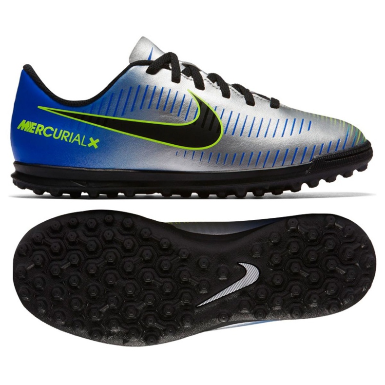 Nike MercurialX Vortex Iii Neymar Tf Jr 921497-407 Fußballschuhe mehrfarbig blau