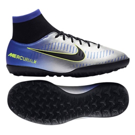 Nike MercurialX Jr Victory Vi Neymar Df Tf 921492-407 Schuh mehrfarbig grau