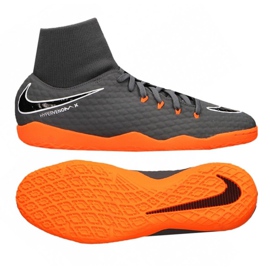 Nike Hypervenom PhantomX 3 Academy Df Ic M AH7274-081 Fußballschuhe grau grau