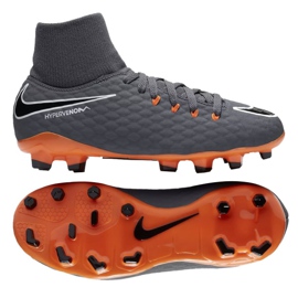Nike Hypervenom Phantom 3 Academy Df Fg Jr AH7287-081 Fußballschuhe mehrfarbig grau