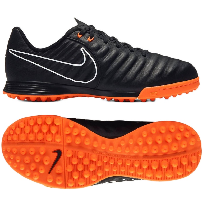 Nike LegendX Academy Tf Jr AH7259-080 Fußballschuhe schwarz schwarz
