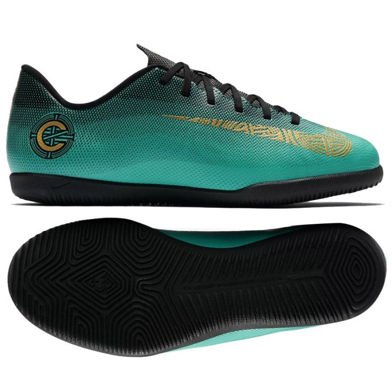 Nike Mercurial Vaporx 12 Club Gs CR7 Ic Jr AJ3105-390 Fußballschuhe