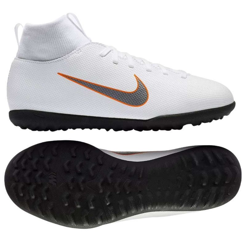 Nike Mercurial SuperflyX 6 Club Jr AH7345-107 Fußballschuhe mehrfarbig weiß