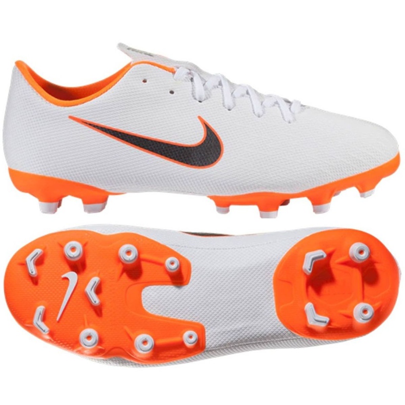 Nike Mercurial Vapor 12 Academy Gs Mg Jr AH7347-107 Fußballschuhe mehrfarbig weiß