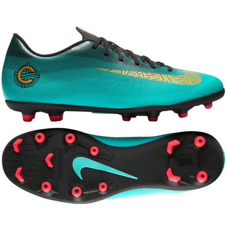 Nike Mercurial Vapor 12 Club CR7 Mg M AJ3723-390 Fußballschuhe grün grün