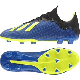 Adidas X 18.3 Fg M DA9335 Fußballschuhe mehrfarbig blau