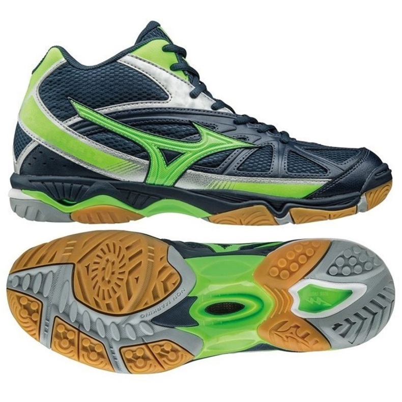 Mizuno Wave Hurricane 2 Mid M V1GA164536 Volleyballschuhe navy blau navy blau