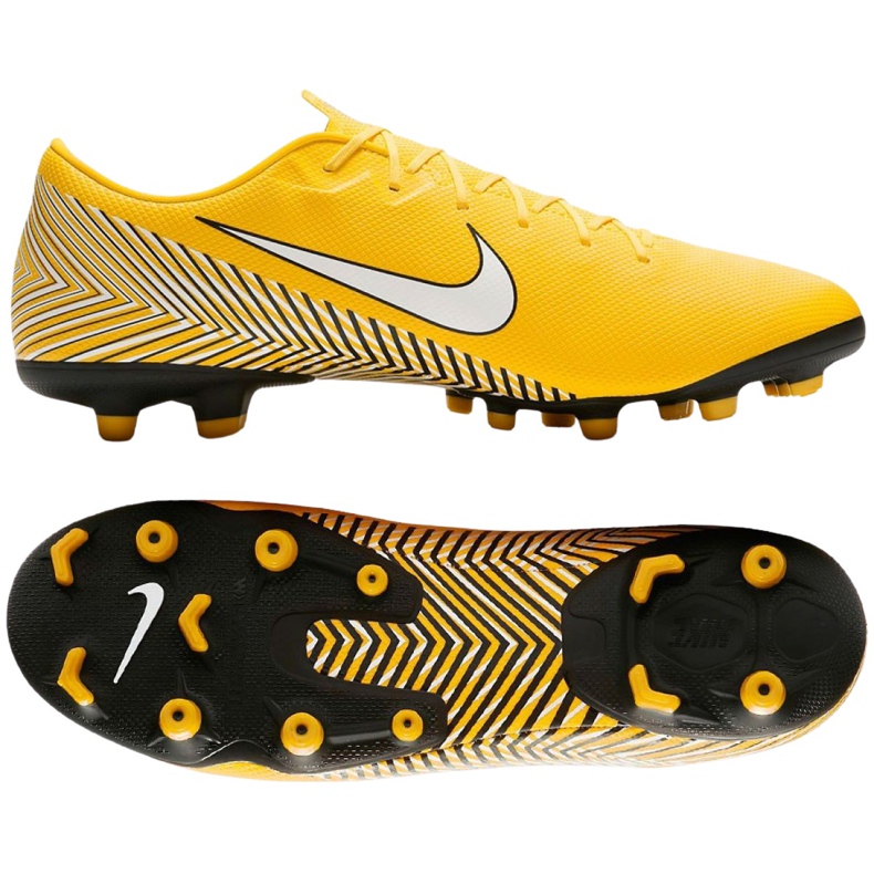 Nike Mercurial Vapor 12 Academy Neymar Mg M AO3131-710 Fußballschuhe mehrfarbig gelb