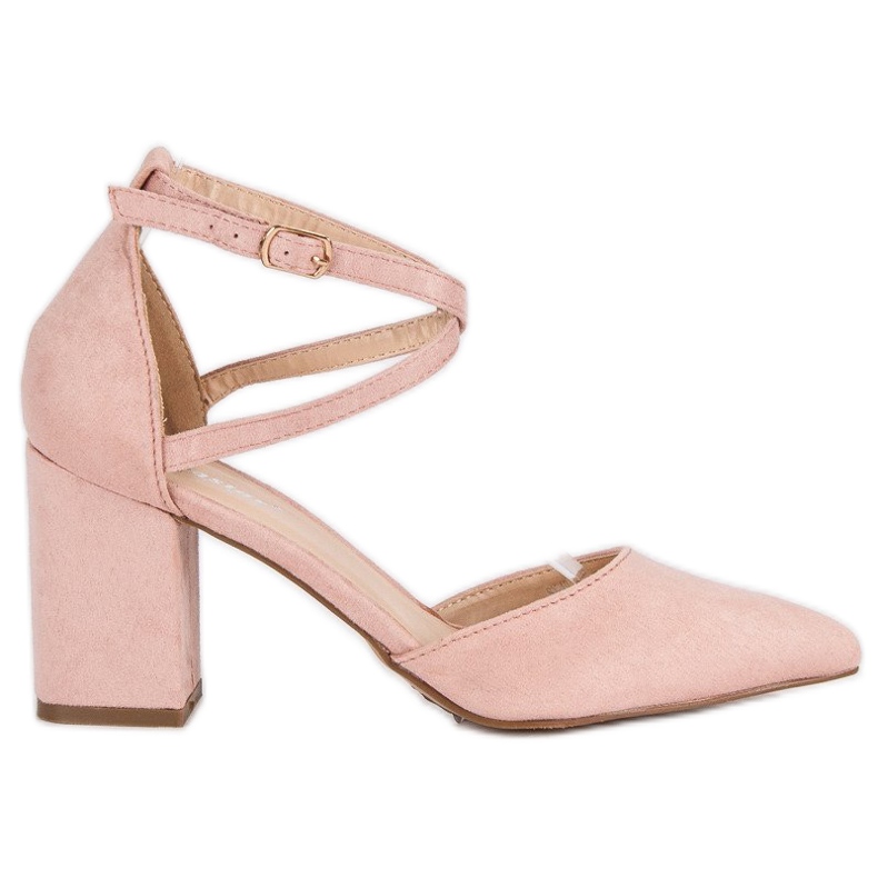 Seastar Pumps mit Gürtel rosa