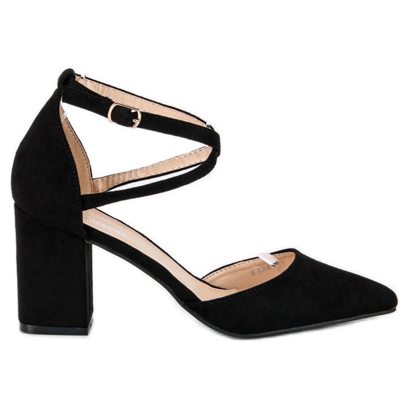 Seastar Pumps mit Gürtel schwarz