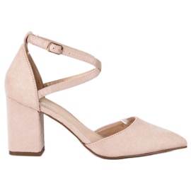 Seastar Pumps mit Gürtel beige