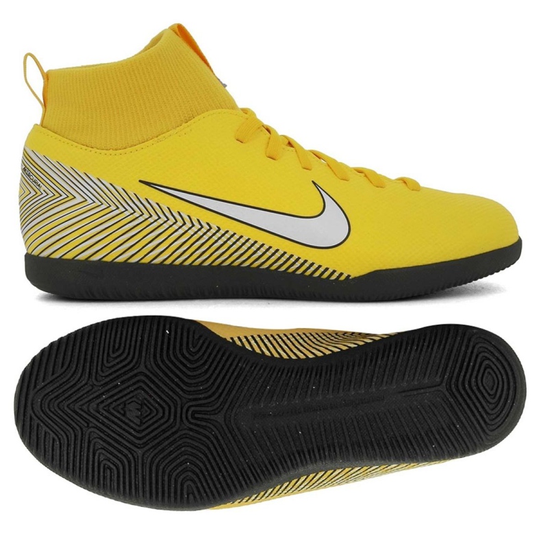 Hallenschuhe Nike Mercurial SuperflyX 6 Club Neymar Ic Jr AO2891-710 mehrfarbig gelb