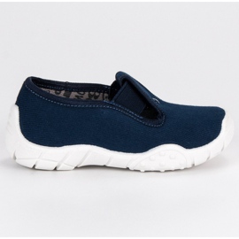 Raweks Hausschuhe mit einem elastischen Band blau