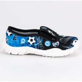 Raweks Hausschuhe mit einem elastischen Band blau