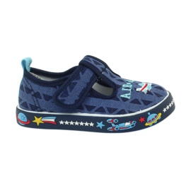 American Club Amerikanische Turnschuhe Kinderschuhe Lederinnensohle marineblau