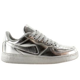 Sportschuhe verrückte Farben B731 Silber grau