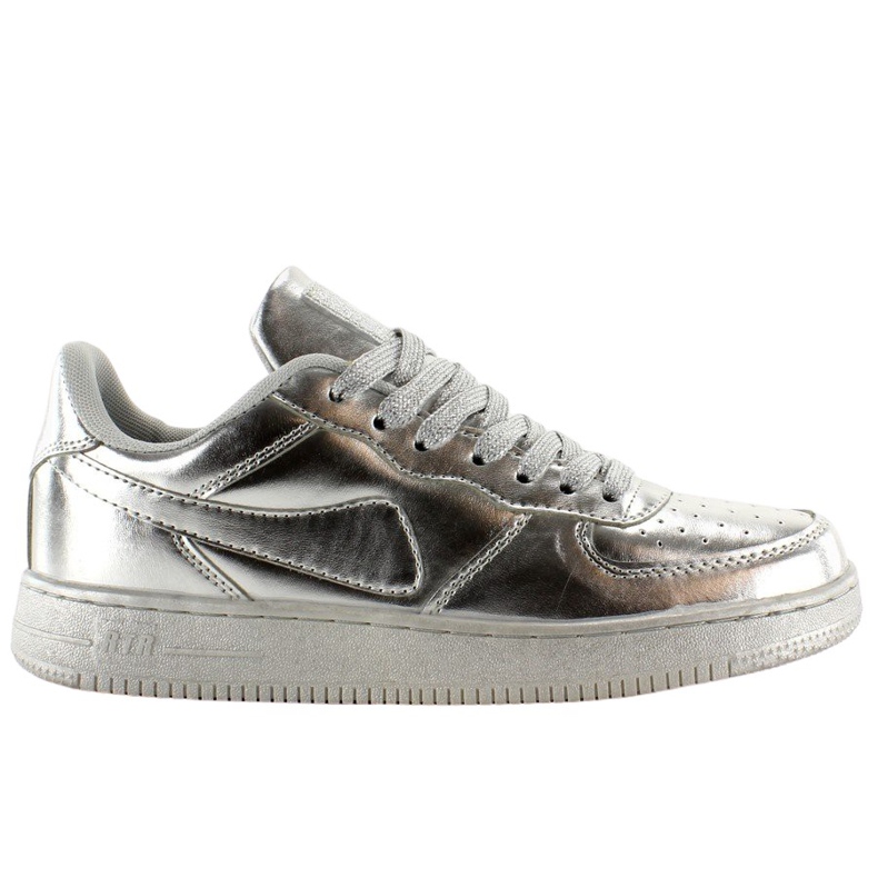 Sportschuhe verrückte Farben B731 Silber grau