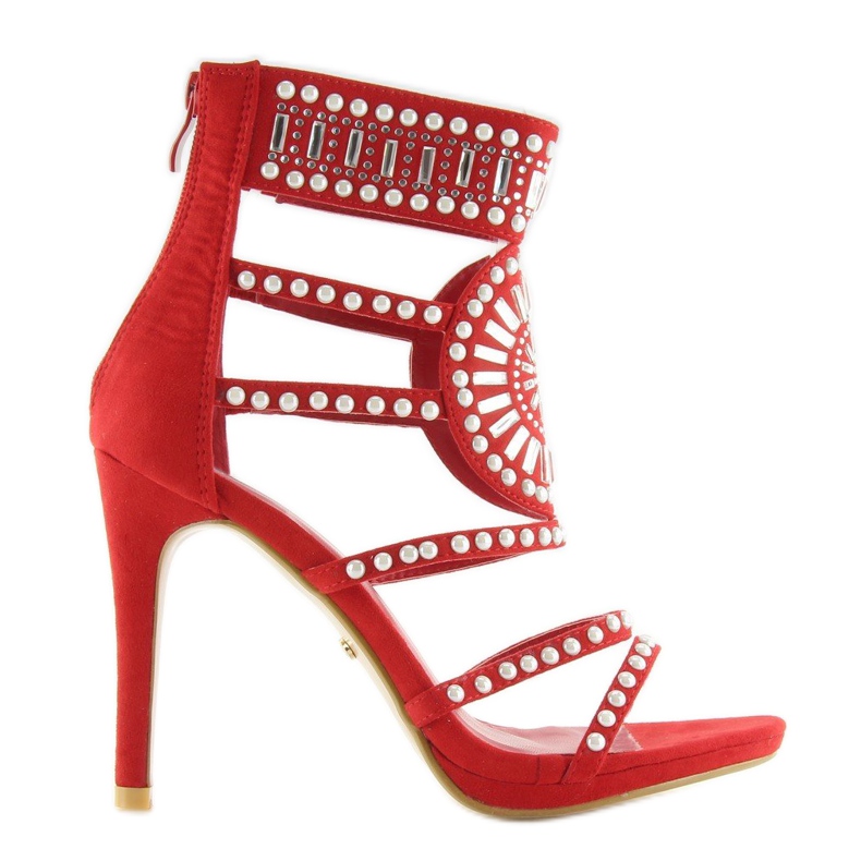 Rote Gladiatorensandalen GH-2776 Rot