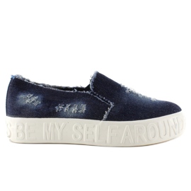 Slip-On-Denimsohle mit Z-4 Navy-Inschriften navy blau