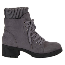 Seastar Graue Stiefel mit Schnürung